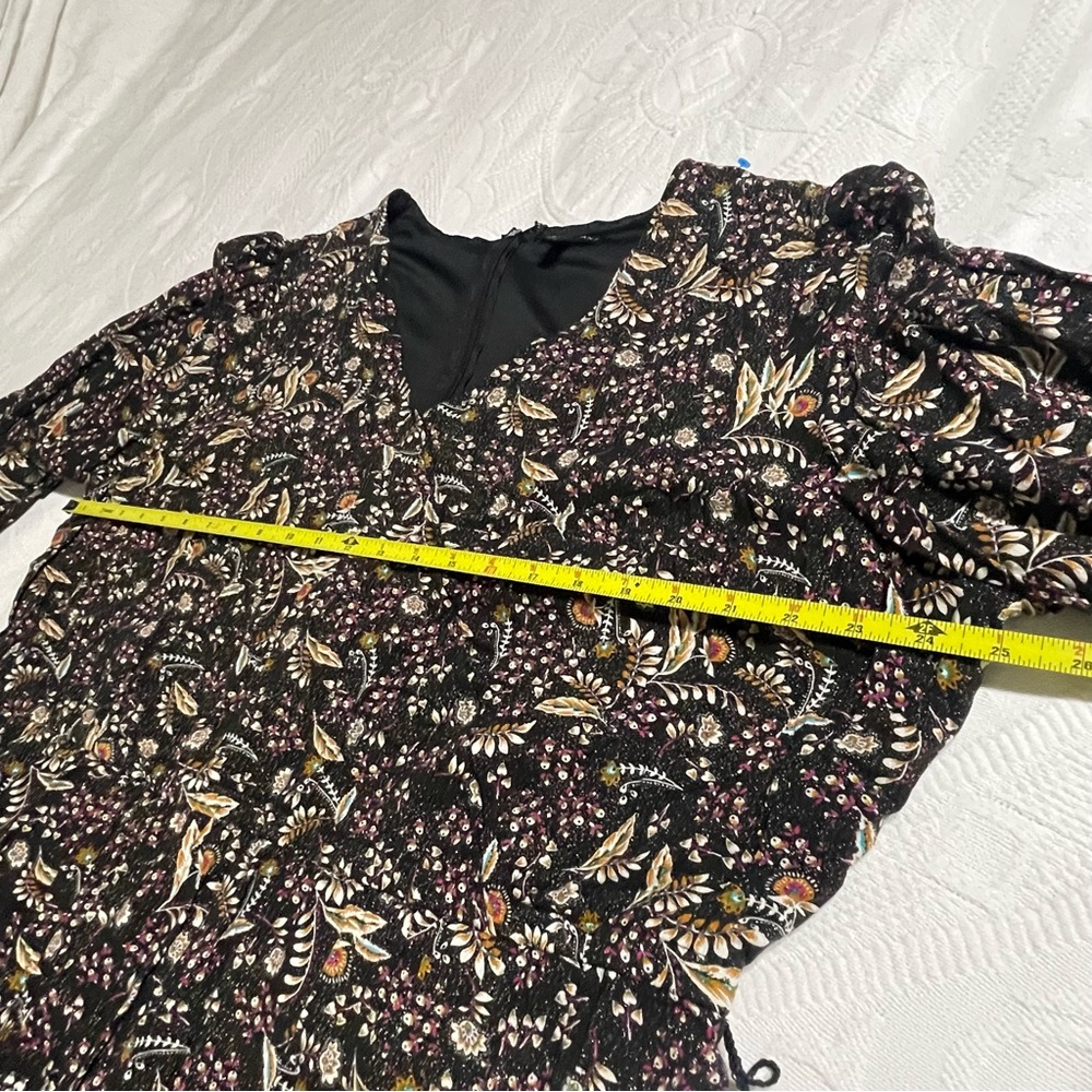 Lane Bryant wrap black white Sleeves print Midi Dress - Picture 15 of 16